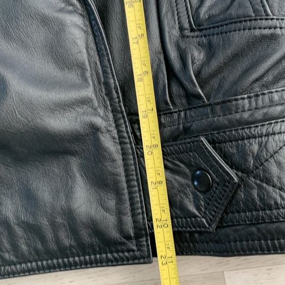 Byrnes & baker Black Leather Jacket thinsulate size S moto preppy y2k vintage‎ - Picture 8 of 15